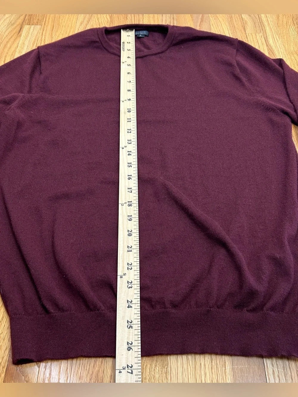 J. Crew 100% Merino Wool Burgundy Sweater